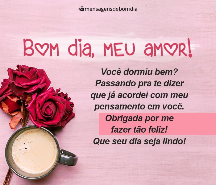 Bom Dia Amor, Dormiu Bem?