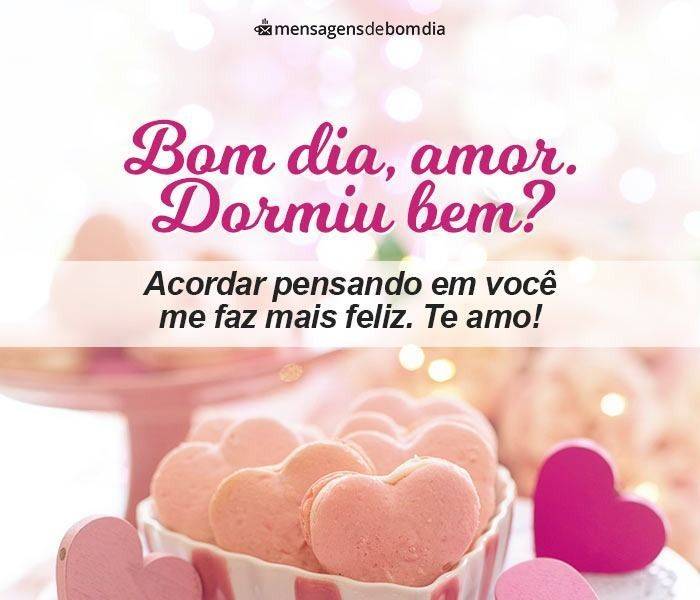 Bom Dia Amor, Dormiu Bem?