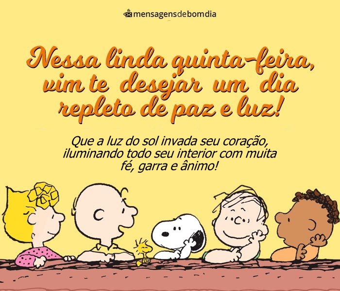 Bom Dia Quinta-Feira