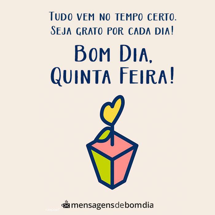 Bom Dia Quinta-Feira