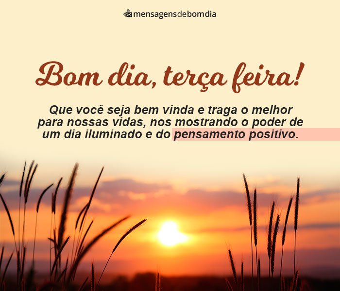 Bom Dia Terça-Feira