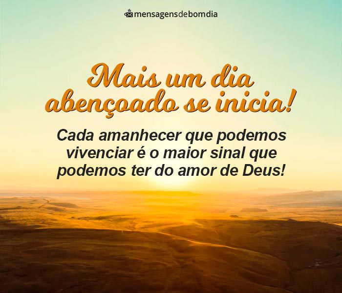 Bom Dia Abençoado por Deus