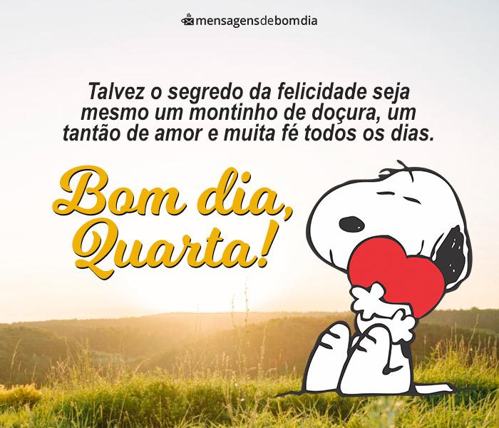 Mensagens de Bom Dia Quarta-Feira