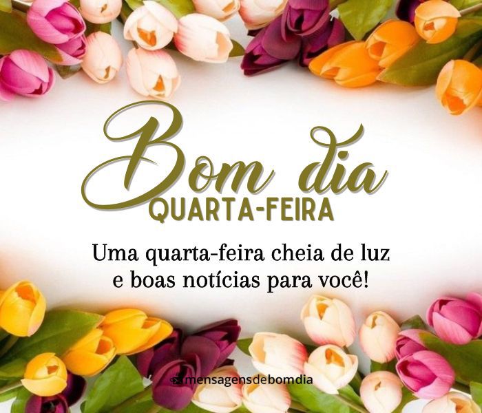 Mensagens de Bom Dia Quarta-Feira