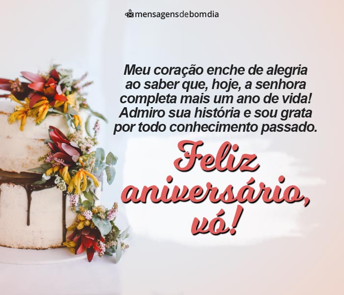 Mensagem de Aniversário Para Avó