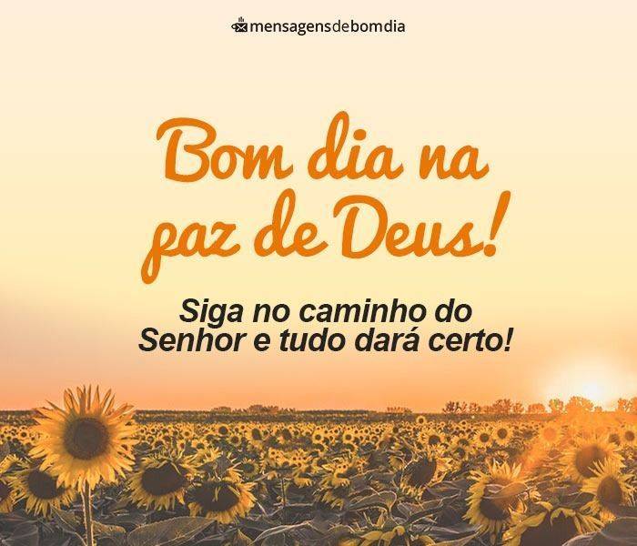 Bom Dia na Paz do Senhor