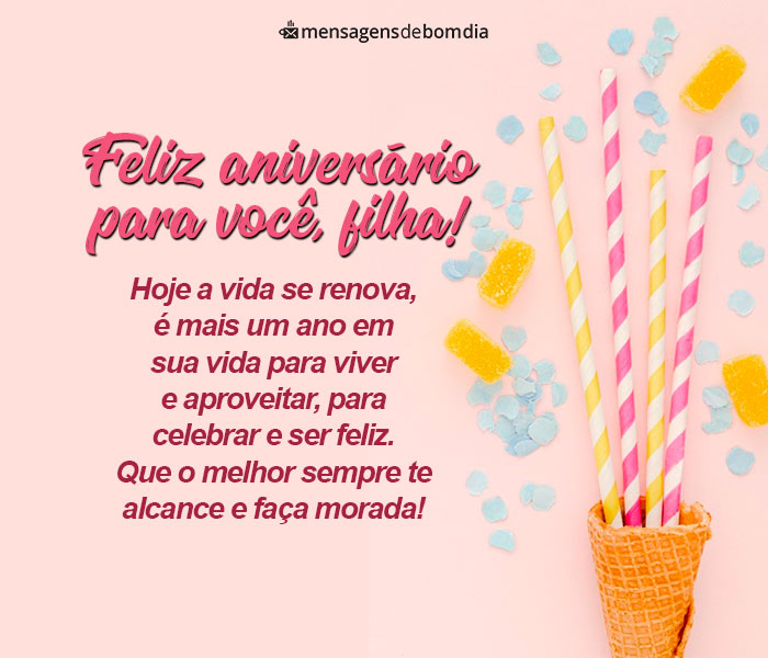 Mensagem de Aniversário para Filha