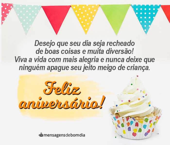 Mensagem de Aniversário Infantil Para Whatsapp