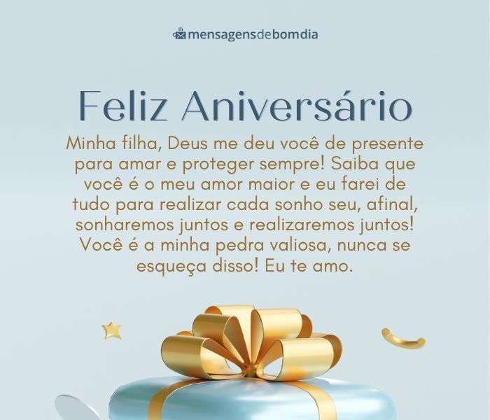 Mensagem de Aniversário para Filha