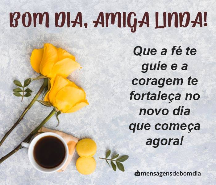 Mensagem de Bom Dia para Amiga