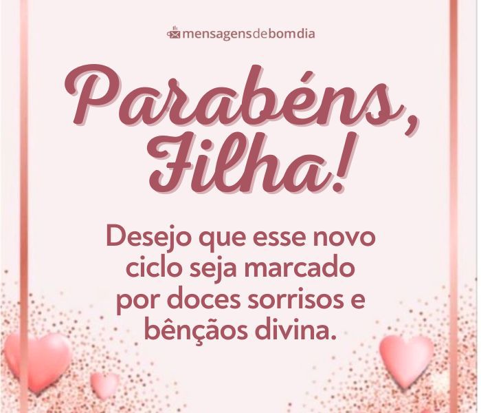 Mensagem de Aniversário para Filha