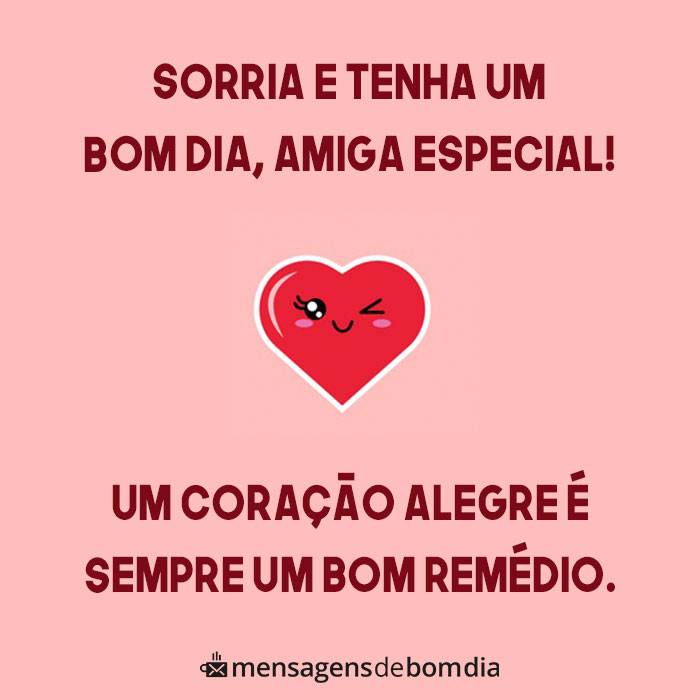 Mensagem de Bom Dia para Amiga