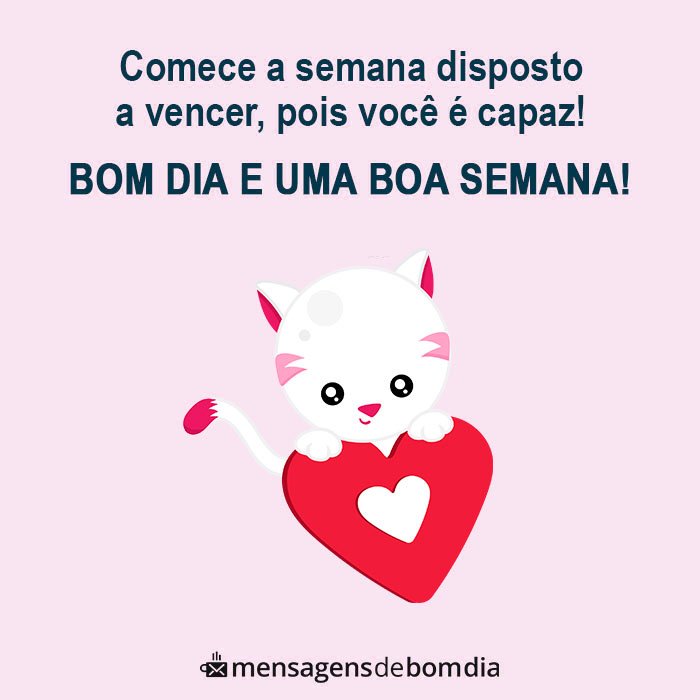 Mensagens de Boa Semana