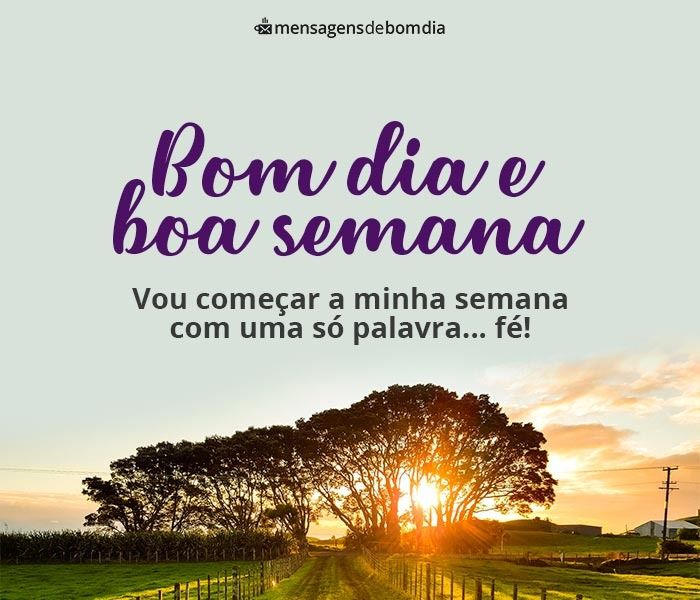 Mensagens de Boa Semana