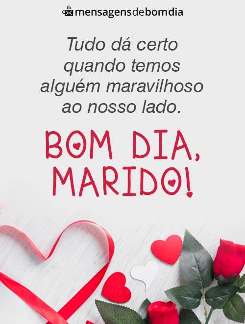 Mensagem de Bom dia para Marido