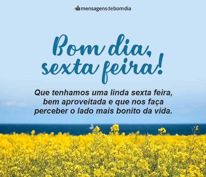 Bom Dia Sexta-Feira