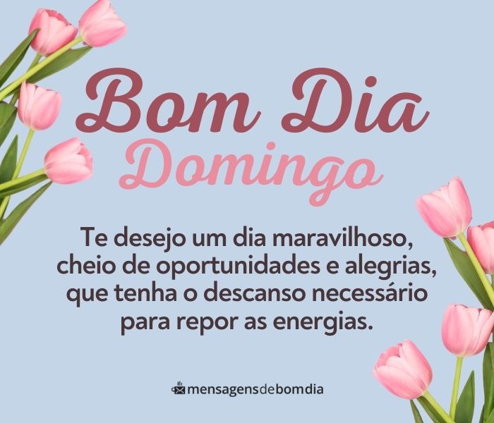 Mensagens de Bom Domingo