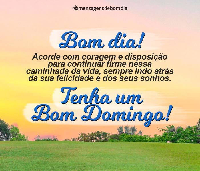 Mensagens de Bom Domingo