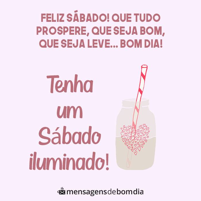 Mensagens de Bom dia, Feliz Sábado