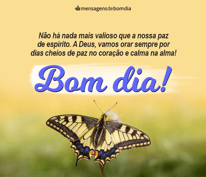 Mensagens de Bom Dia com Paz