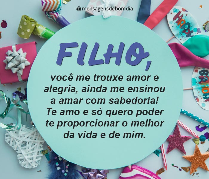 Mensagem de Aniversário de Mãe para Filho