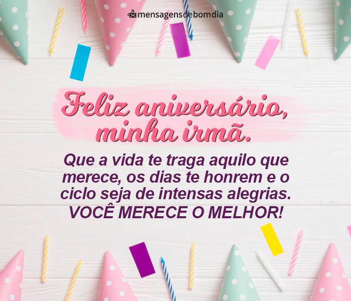 87 Mensagens de Aniversário para Irmã