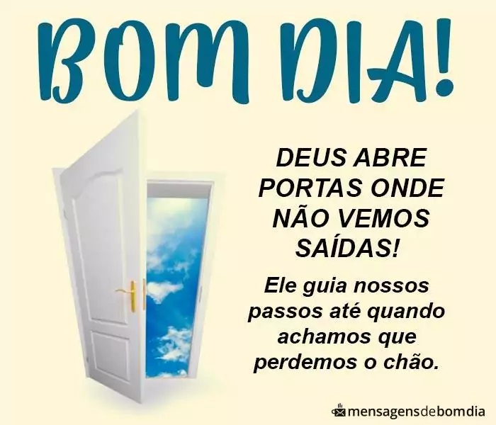 Mensagens de Bom Dia falando de Deus