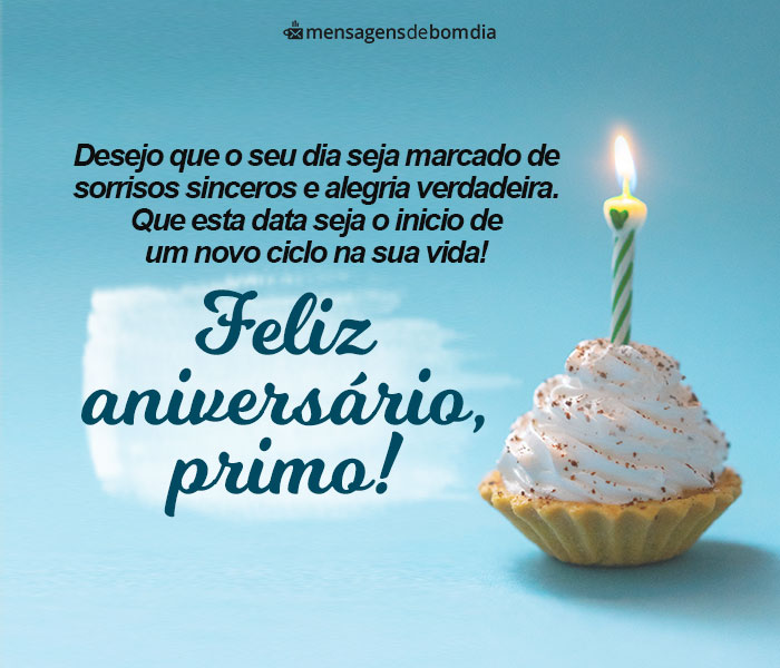 Mensagem de Aniversário para Primo