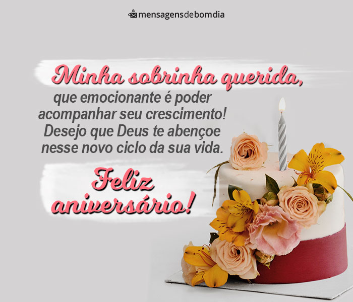 Mensagem de Aniversário Emocionante Para Sobrinha