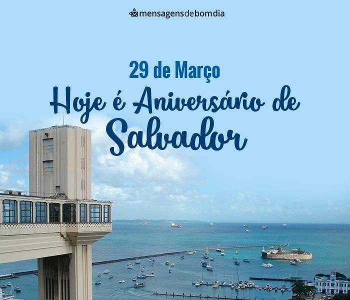 Mensagens para Aniversário de Salvador