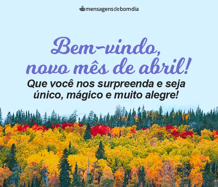 Bem-Vindo Abril