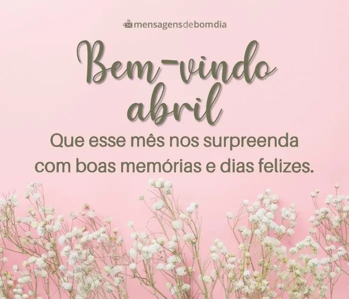 Bem-Vindo Abril