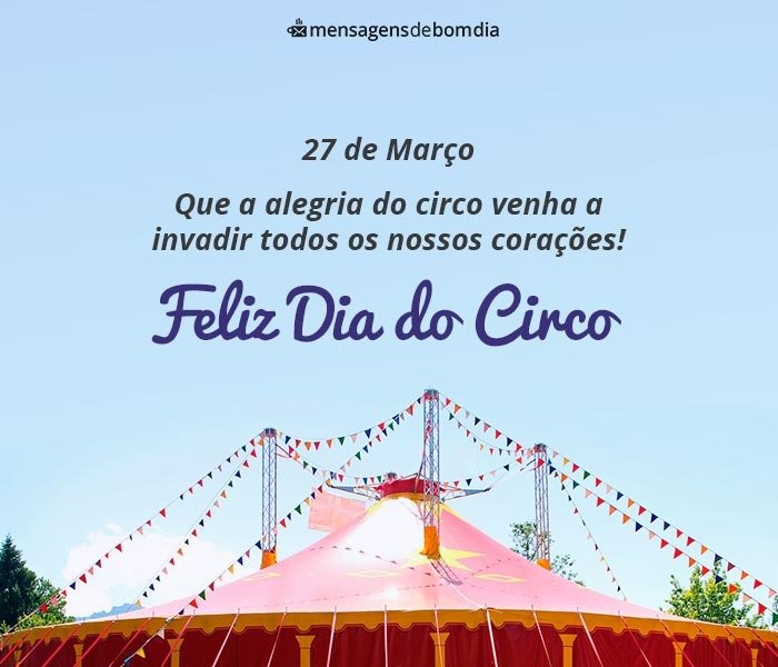 Mensagens para dia do Circo