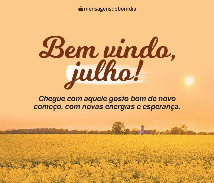 Bem-Vindo Julho