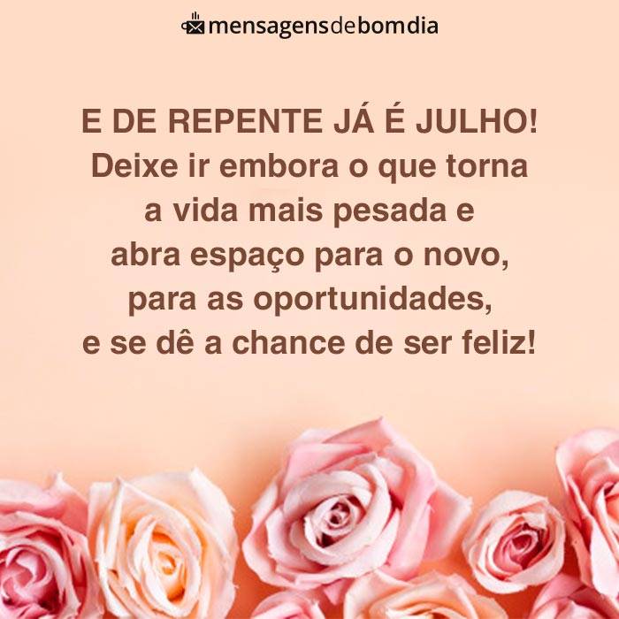 Bem-Vindo Julho