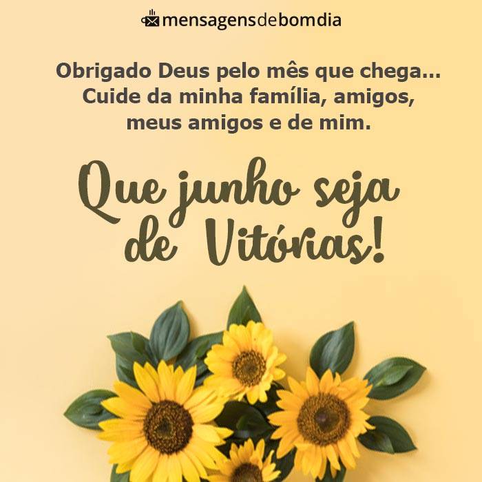 Frases de Bem-vindo Junho