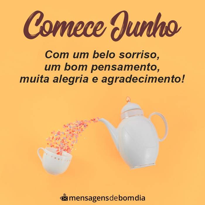 Frases de Bem-vindo Junho