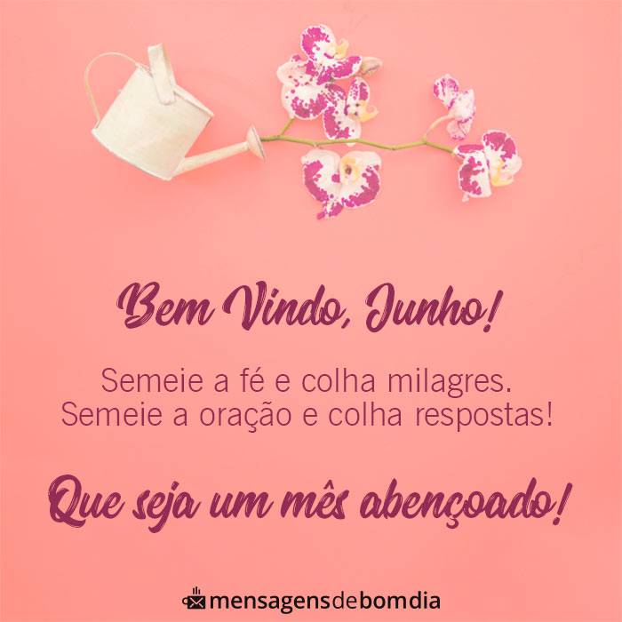 Frases de Bem-vindo Junho