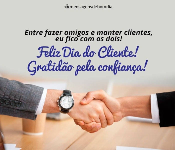 Feliz Dia do Cliente