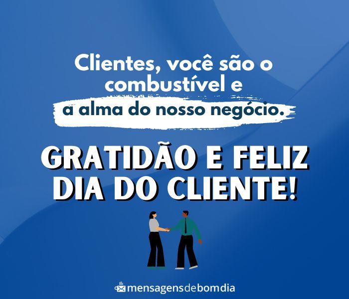 Feliz Dia do Cliente