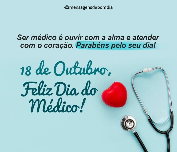 Feliz Dia do Médico