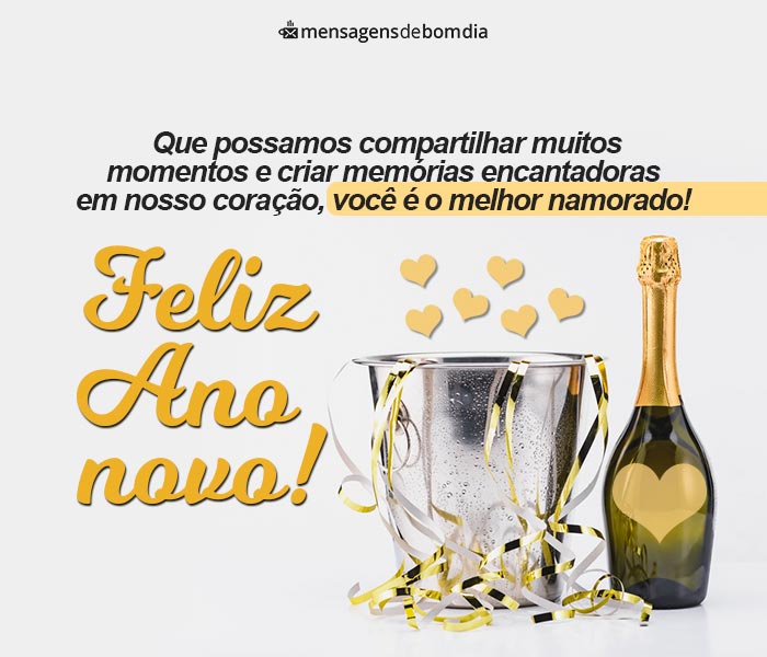 Mensagem de Feliz Ano novo para Namorado