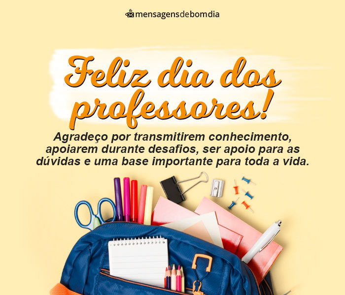 Feliz Dia do Professor