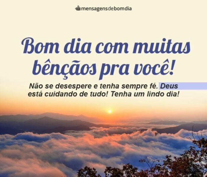 Frases de Bom Dia Abençoado por Deus