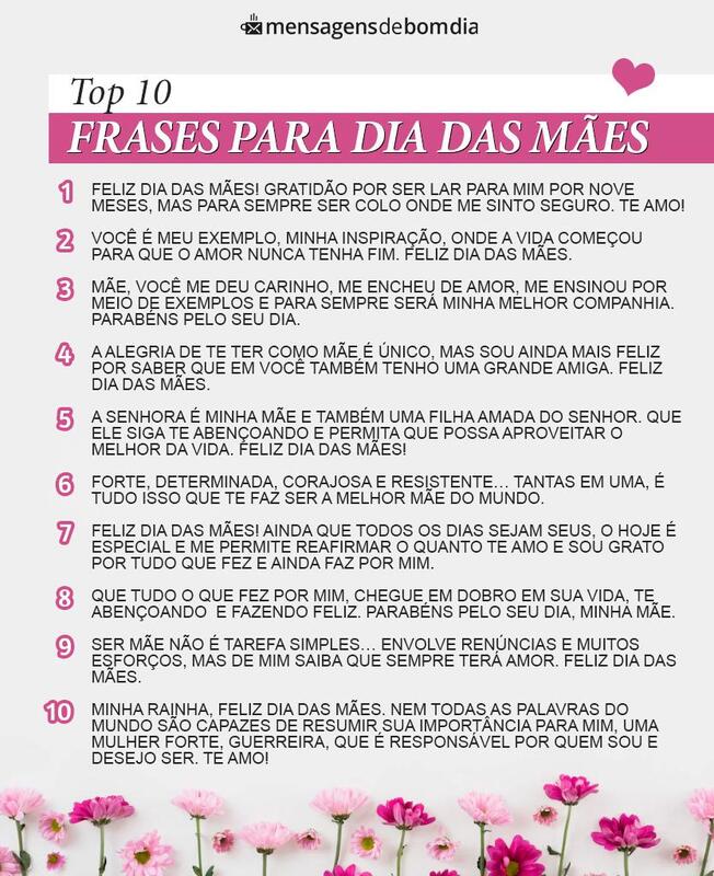 Frases para Dia das Mães