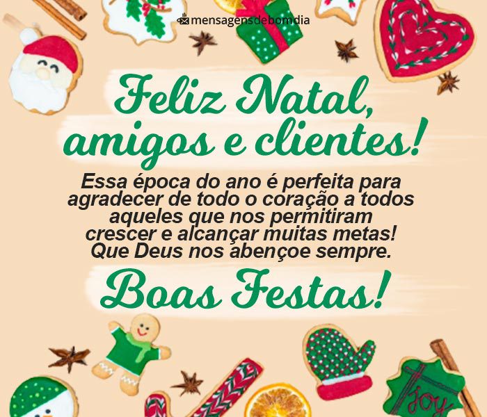 Mensagens de Natal para Clientes