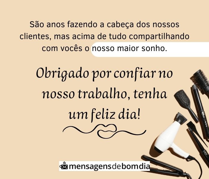 Mensagens para Dia do cliente (Por ramo)