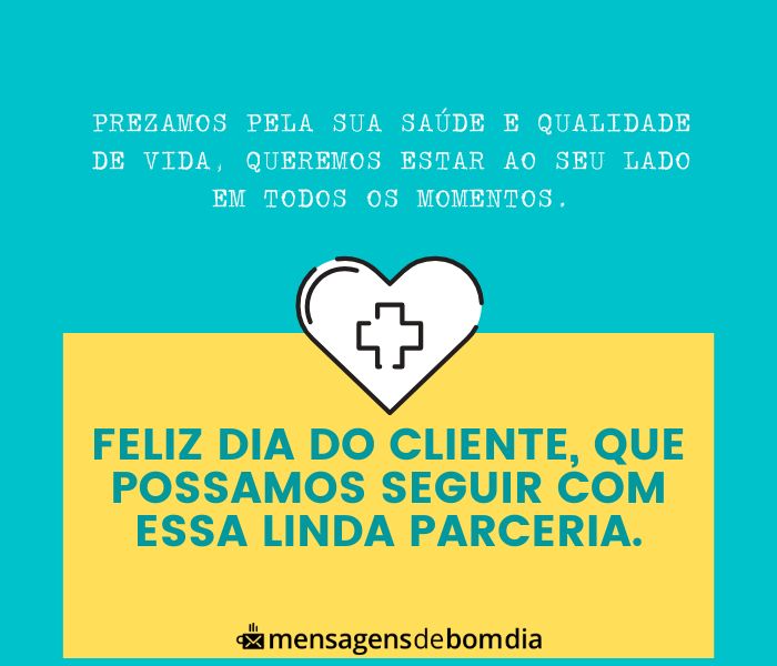 Mensagens para Dia do cliente (Por ramo)