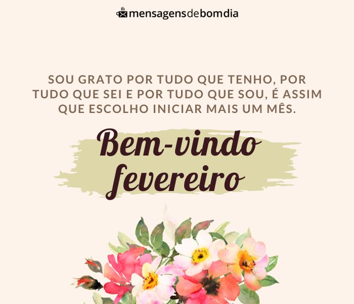 Seja Bem-Vindo Fevereiro