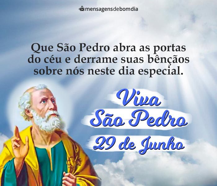 Mensagens para o Dia de São Pedro